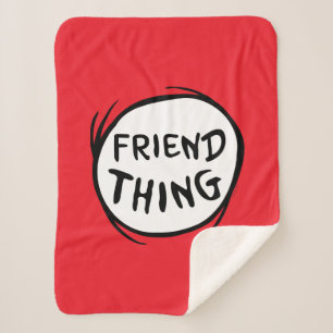 Cat in the Hat Thing One Thing Two - Friend Thing Sherpa Blanket