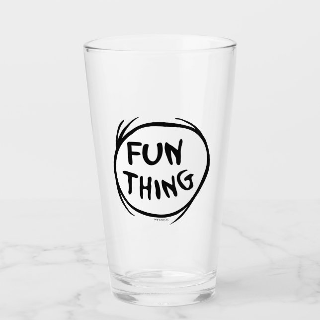 Cat in the Hat | Thing One Thing Two - Fun Thing Glass (Front)