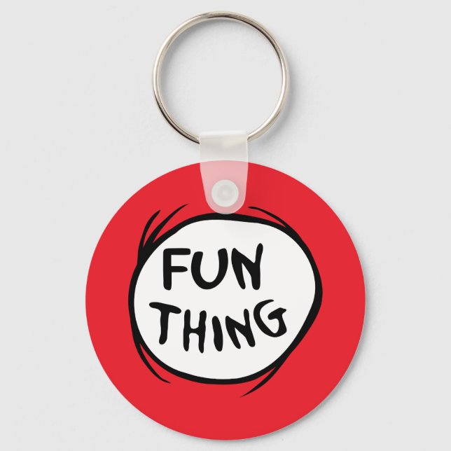 Cat in the Hat | Thing One Thing Two - Fun Thing Key Ring (Front)
