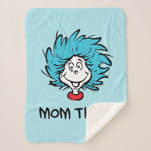 Cat in the Hat | Thing One Thing Two - Mum Thing Sherpa Blanket (Front)
