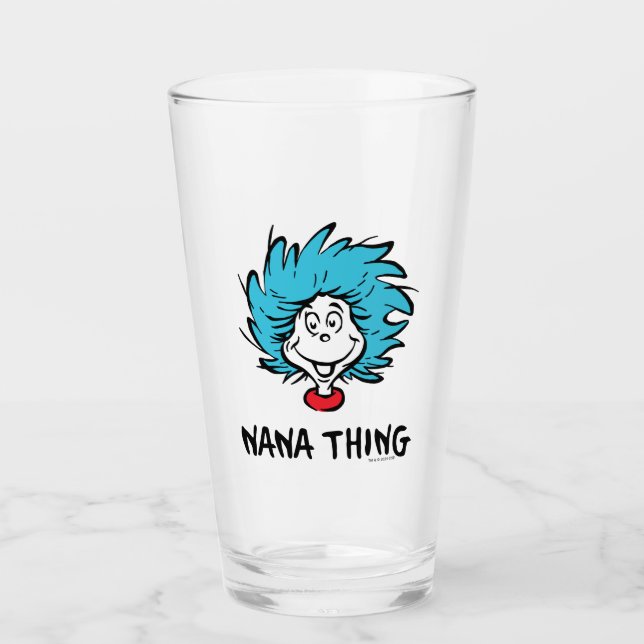 Cat in the Hat | Thing One Thing Two - Nana Thing Glass (Front)