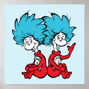 Cat in the Hat Thing One & Thing Two Poster