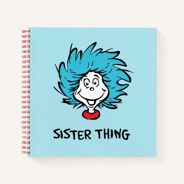 Cat in the Hat Thing One Thing Two - Sister Thing Notebook (Front)