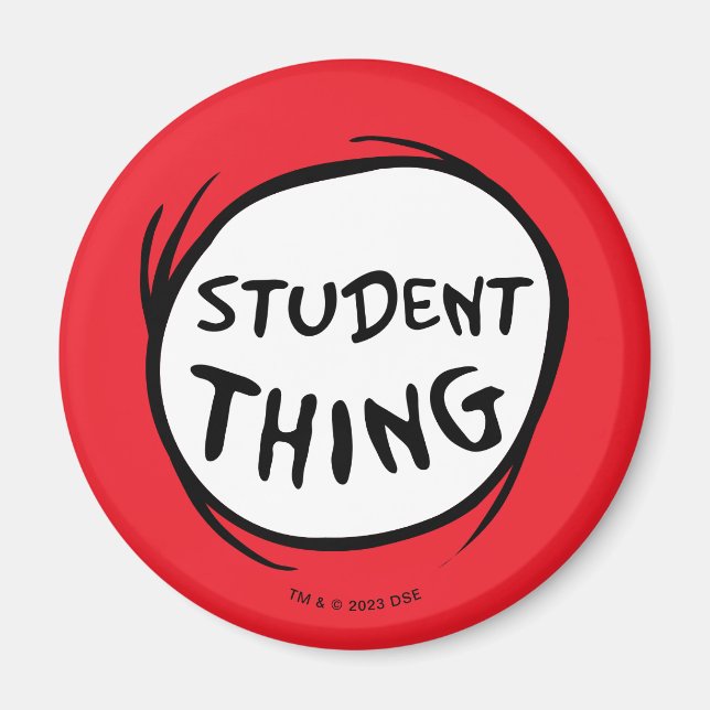 Cat in the Hat Thing One Thing Two Student Thing Magnet (Front)