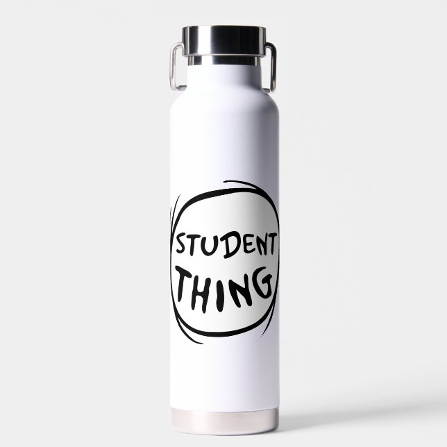 Cat in the Hat Thing One Thing Two Student Thing Water Bottle (Front)