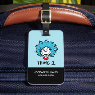 Cat in the Hat   Thing Two Luggage Tag
