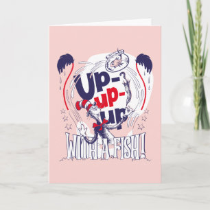 Cat In the Hat Up-Up-Up With A Fish Card