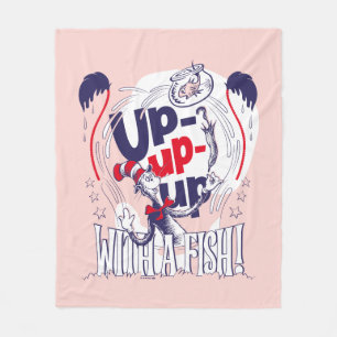 Cat In the Hat   Up-Up-Up With A Fish Fleece Blanket