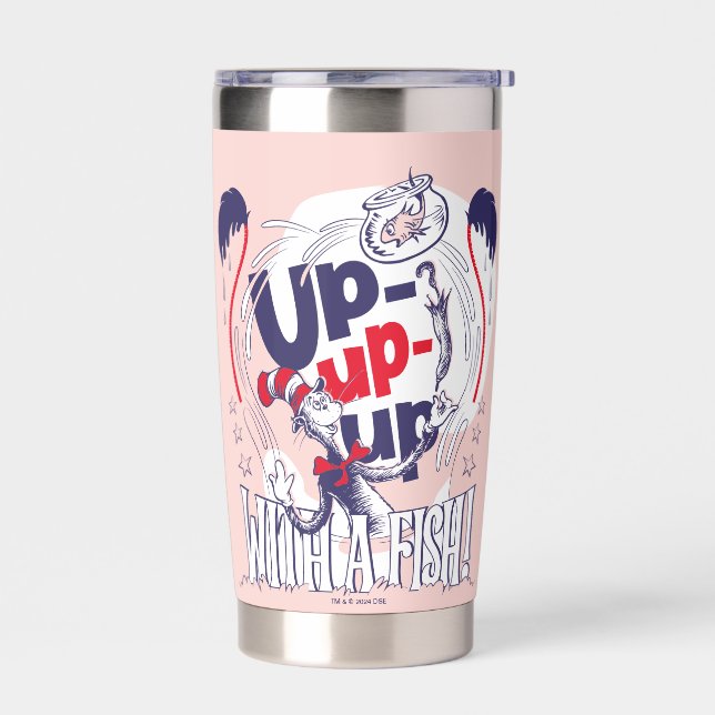 Cat In the Hat | Up-Up-Up With A Fish Insulated Tumbler (Left)
