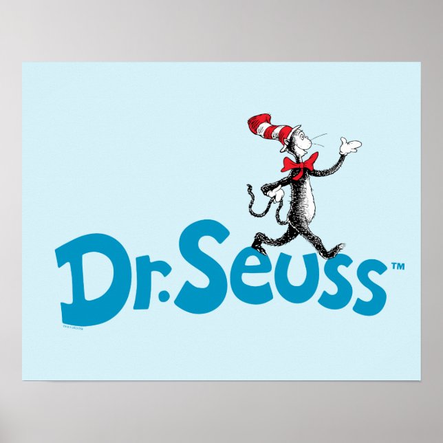Cat in the Hat Vintage Logo Poster (Front)