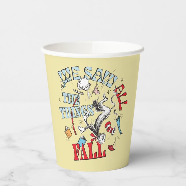 Cat In the Hat | We Saw All the Things Fall Paper Cups (Left)