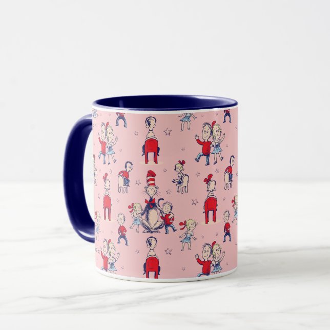 Cat In The Hat | With Kids Pattern Mug (Front Left)