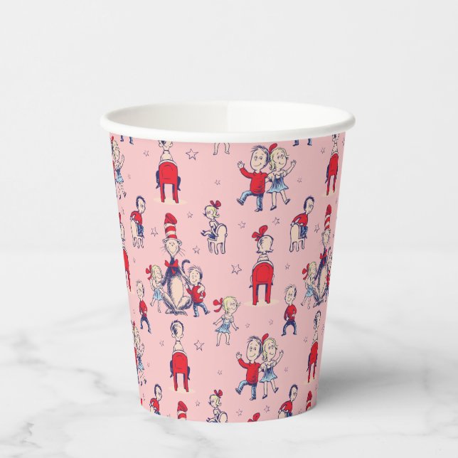 Cat In The Hat | With Kids Pattern Paper Cups (Left)