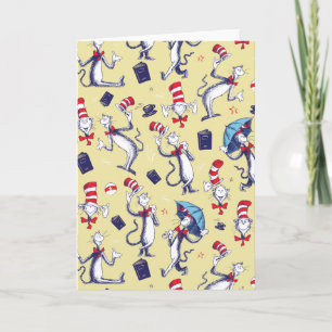 Cat In The Hat   Yellow Pattern Card