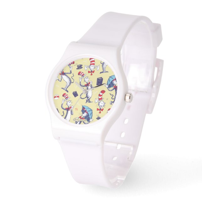Cat In The Hat | Yellow Pattern Watch (Angle)
