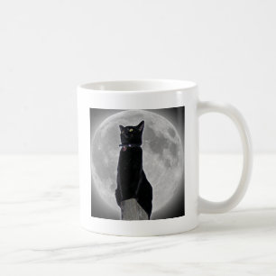 Cat in the Moon Coffee Mug