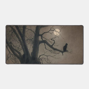 Cat in the Moonlight, Alexandre Steinlen Desk Mat