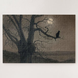 Cat in the Moonlight, Alexandre Steinlen Jigsaw Puzzle