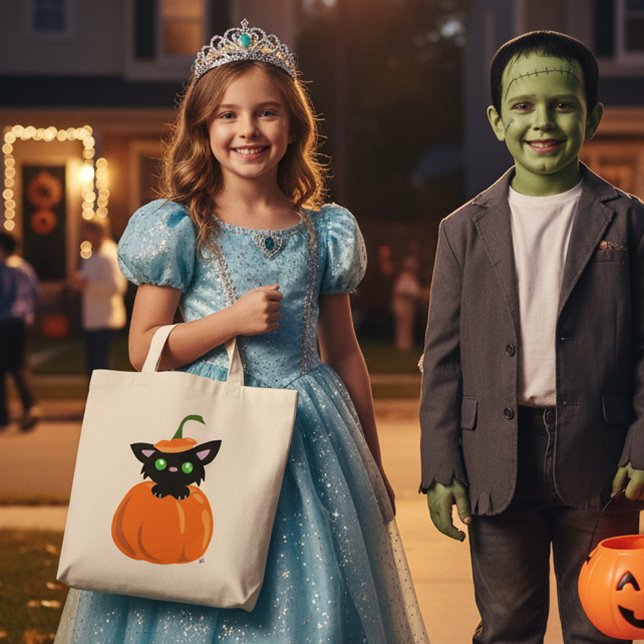 Cat in the Pumpkin Tote Bag (Creator Uploaded)