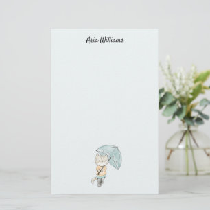  Cat in the Rain Stationery