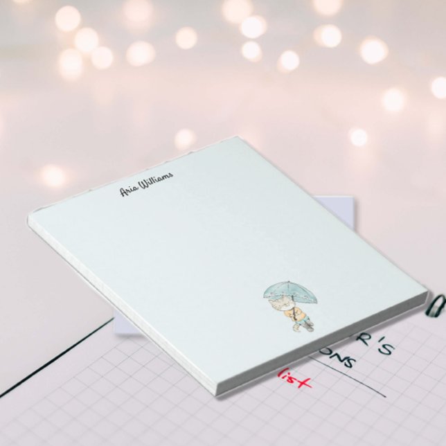  Cat in the Rain Stationery Notepad (Creator Uploaded)