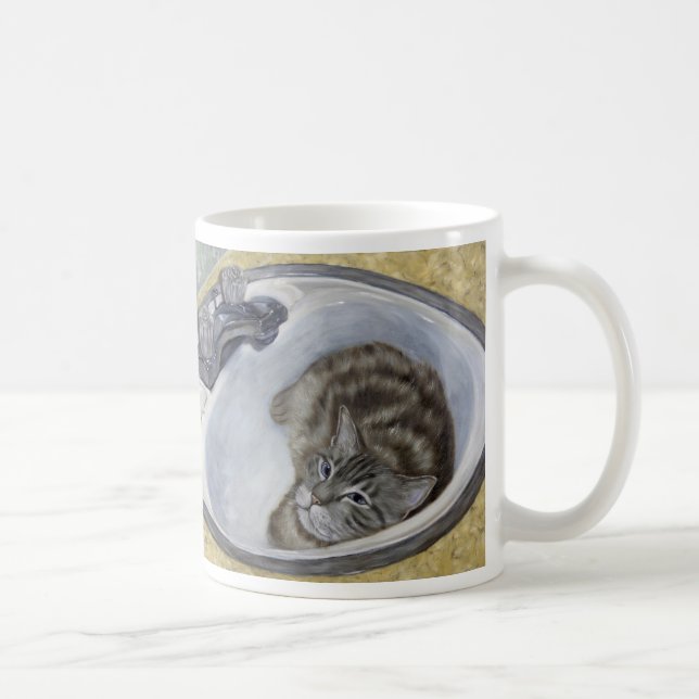 Cat in the Sink mug (Right)
