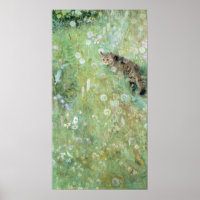 Cat in the Summer Meadow, Bruno Liljefors