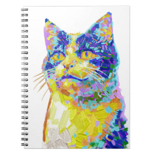 Cat in the Sunlight Button Notebook