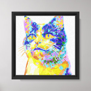 Cat in the Sunlight Impressionist Canvas Print