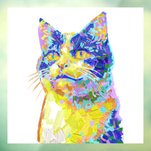 Cat in the Sunlight Window Cling