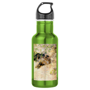 Cat in the Sunshine, Bruno Liljefors 532 Ml Water Bottle