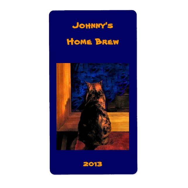Cat in the Window Label (Front)