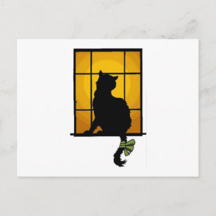 Cat in the Window Postcard