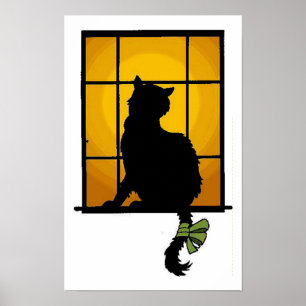 Cat in the Window Poster