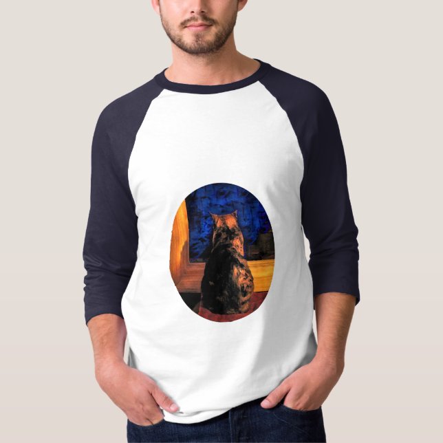 Cat in the Window T-Shirt (Front)