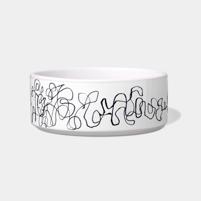 Cat in the yarn food bowl (Front)