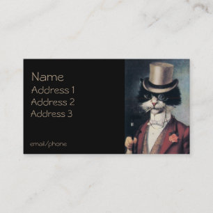 Cat in Top Hat Business Card
