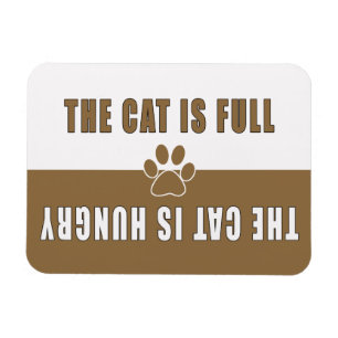 Cat Is Full-Hungry Magnet