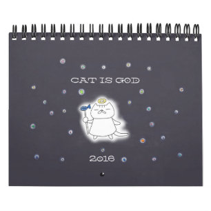 CAT IS GOD calendar 2016
