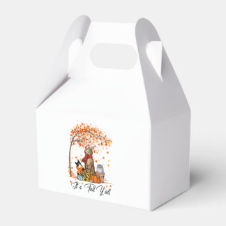 Cat It’s Fall Y’all Pumpkins Autumn Halloween Cat  Favour Box