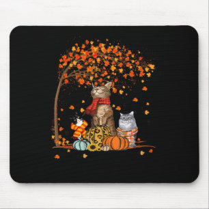 Cat It’s Fall Y’all Pumpkins Autumn Halloween Cat  Mouse Mat