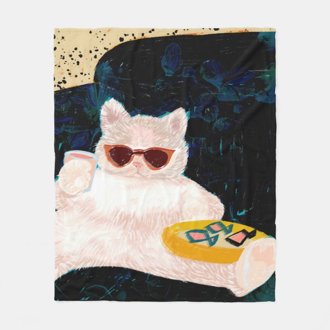 Cat-itude | Animals Pets Cats Fleece Blanket (Front)