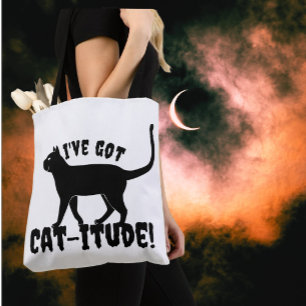 Cat-itude Crazy Cat Lady Tote Bag
