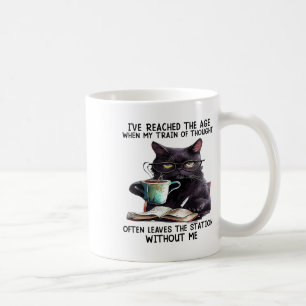 Cat I've Reached The Age When My Train Of Thought  Coffee Mug