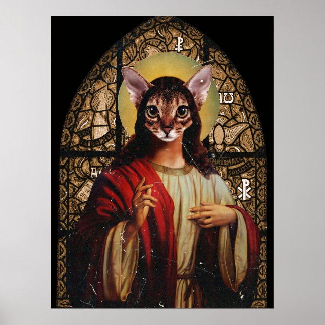 Cat Jesus Poster (Front)