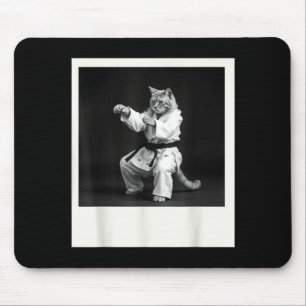 Cat Jiu Jitsu Karate Taekwondo Funny Graphic Mouse Mat