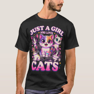 Cat Just A Girl Who Loves Cats T-Shirt