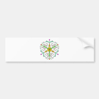 Cat kaliedoscope bumper sticker