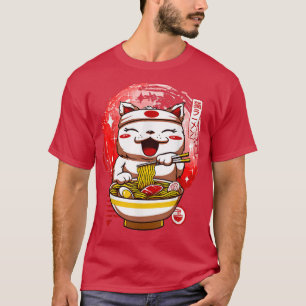 Cat Kami Sama Ramen Japan  T-Shirt