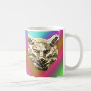 Cat Katze Kater gradient colored bunt Coffee Mug